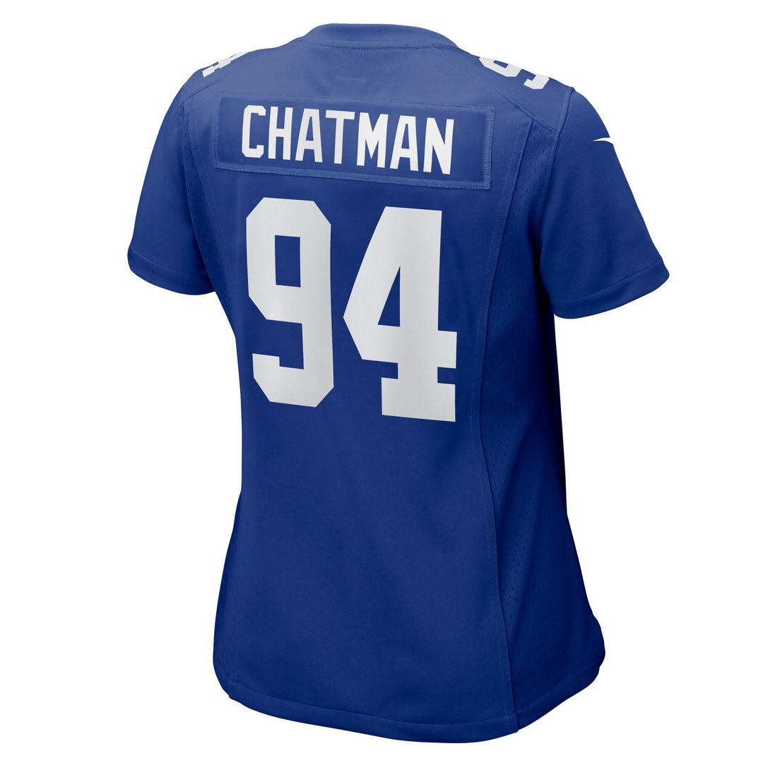 Elijah Chatman New York Giants Nike Women's Game Jersey - Royal Official NFL Team Hat Football Fan Cap