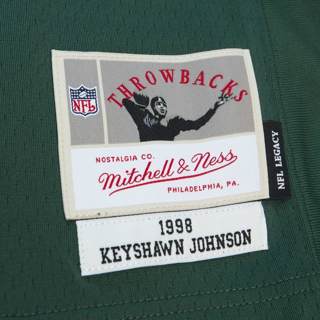 Keyshawn Johnson New York Jets Mitchell & Ness Legacy Replica Jersey - Green Official NFL Team Apparel Football Fan Gear