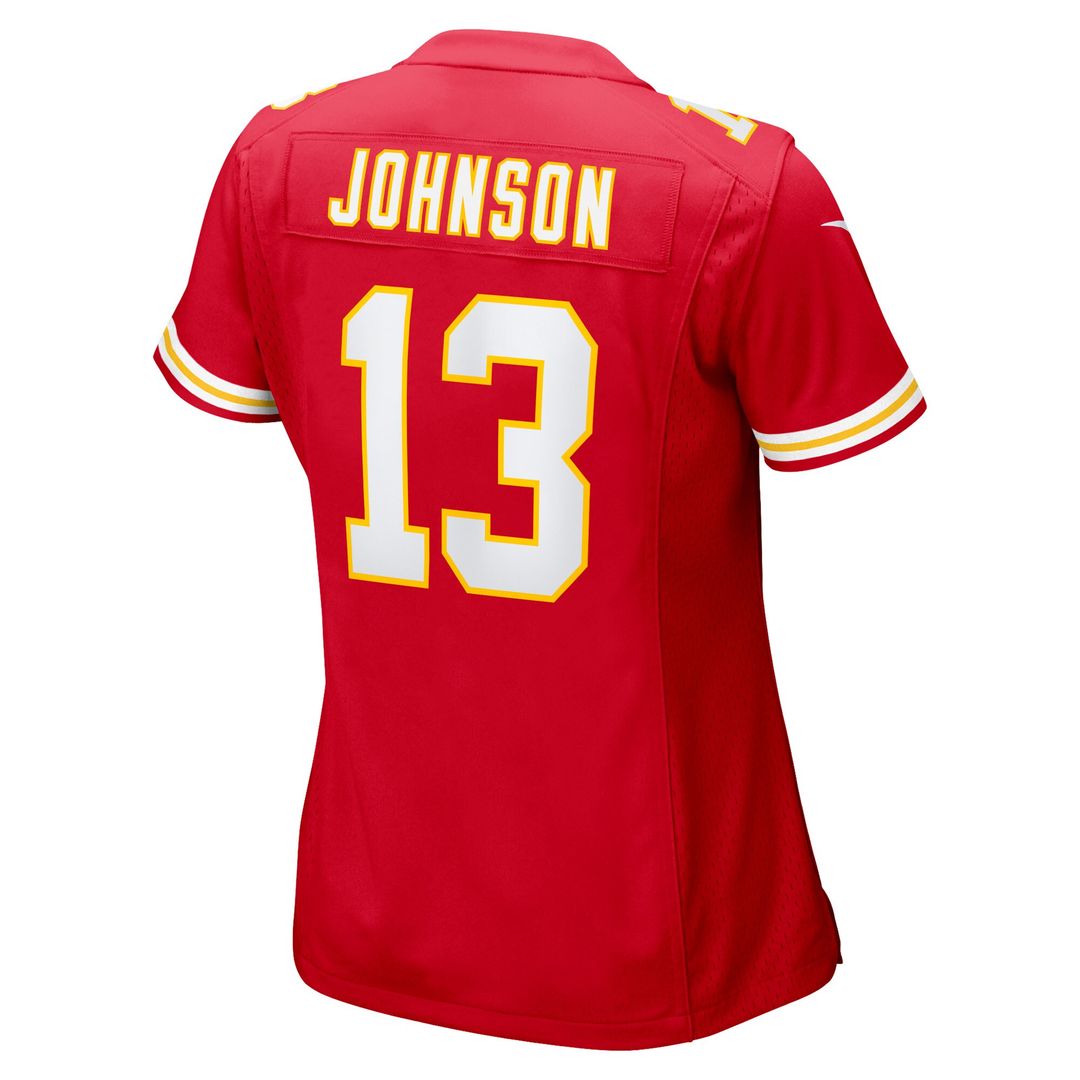 Nazeeh Johnson Kansas City Chiefs Nike Women's Game Player Jersey - Red Official NFL Team Apparel Football Fan Gear