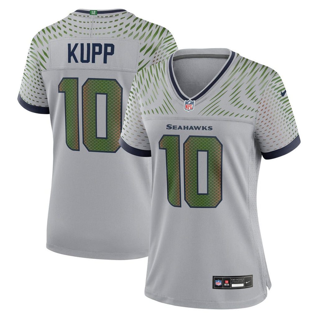 Cooper Kupp Seattle Seahawks Nike Women's 2025 Rivalries Collection Game Jersey - Wolf Gray Official NFL Team Apparel Football Fan Gear