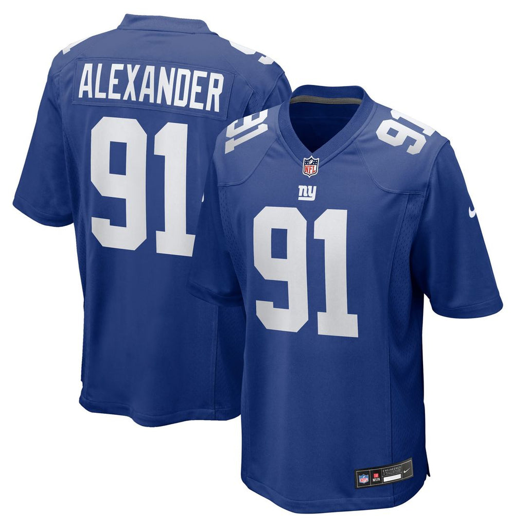 Darius Alexander New York Giants Nike Team Game Jersey - Royal Official NFL Team Apparel Football Fan Gear