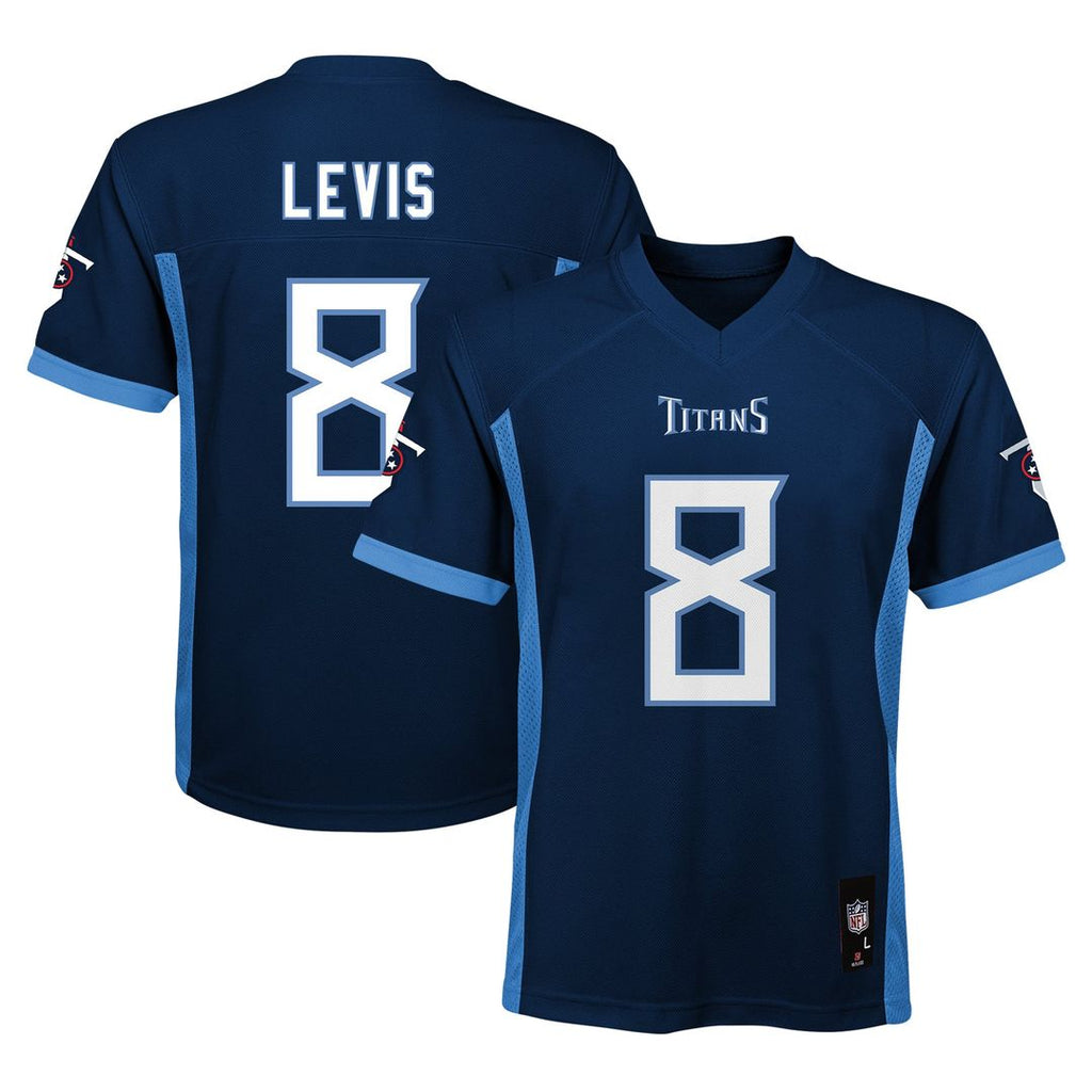 Will Levis Tennessee Titans Youth Replica Player Jersey - Navy Official NFL Team Apparel Football Fan Gear