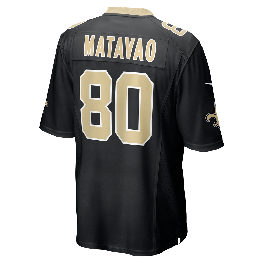 Moliki Matavao New Orleans Saints Nike Team Game Jersey - Black Official NFL Team Apparel Football Fan Gear
