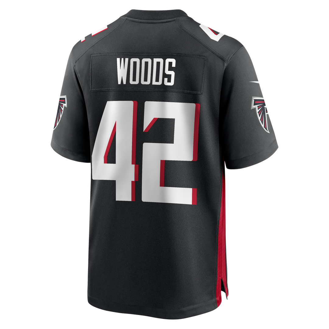 Josh Woods Atlanta Falcons Nike Team Game Jersey - Black Official NFL Team Apparel Football Fan Gear