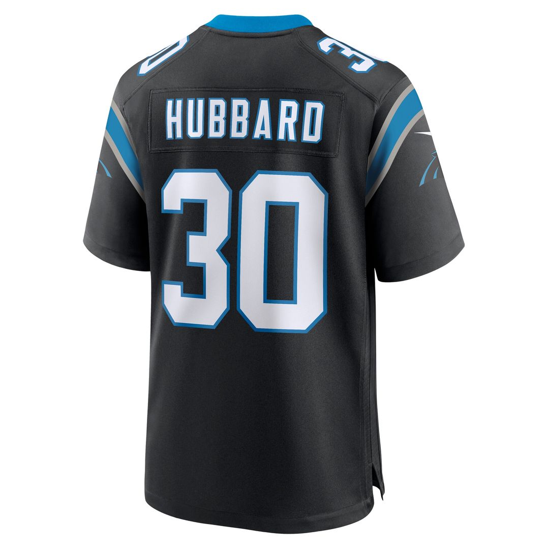 Chuba Hubbard Carolina Panthers Nike Team Game Jersey - Black Official NFL Team Apparel Football Fan Gear