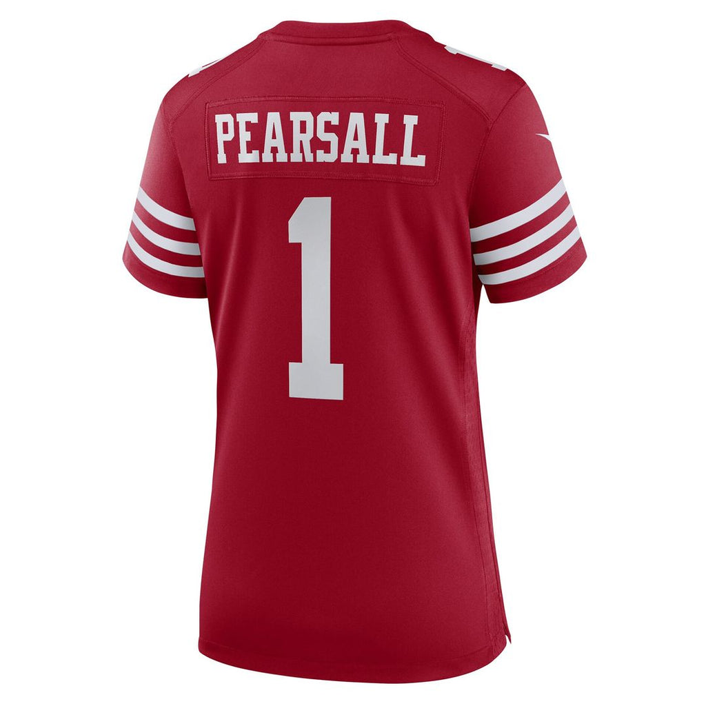 Ricky Pearsall San Francisco 49ers Nike Women's Team Game Jersey - Scarlet Official NFL Team Apparel Football Fan Gear
