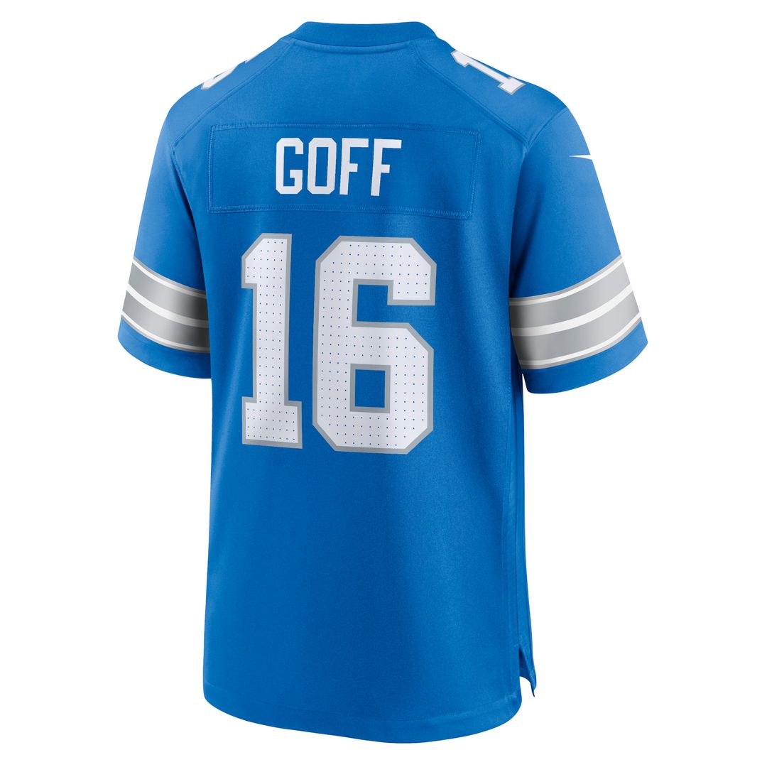 Jared Goff Detroit Lions Nike 2nd Alternate Game Jersey - Black Official NFL Team Apparel Football Fan Gear