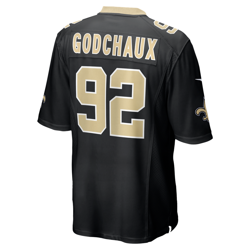 Davon Godchaux New Orleans Saints Nike Team Game Jersey - Black Official NFL Team Apparel Football Fan Gear