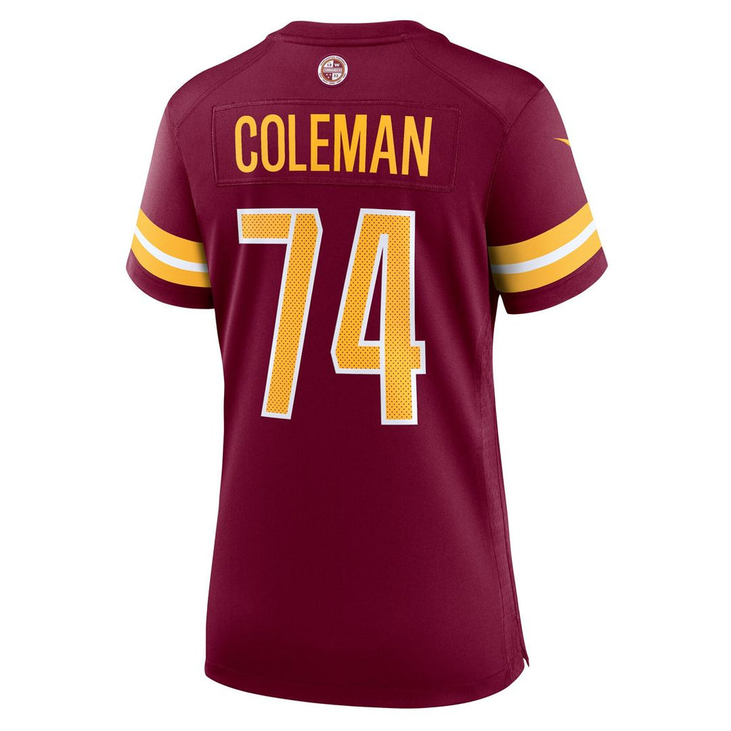 Brandon Coleman Washington Commanders Nike Women's Team Game Jersey - Burgundy Official NFL Team Apparel Football Fan Gear