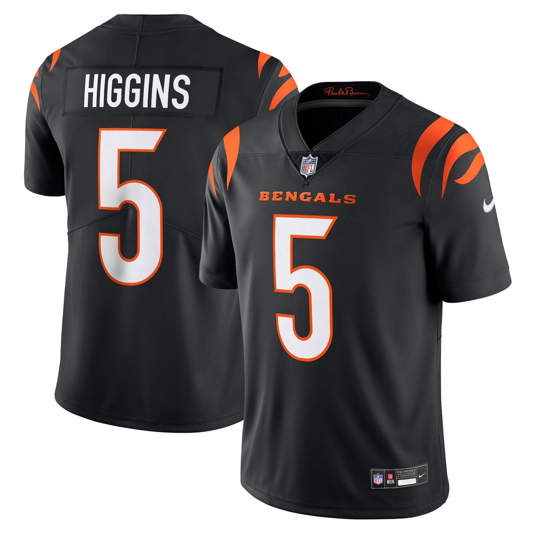 Tee Higgins Cincinnati Bengals Nike Vapor Untouchable Limited Jersey - Black Official NFL Team Apparel Football Fan Gear