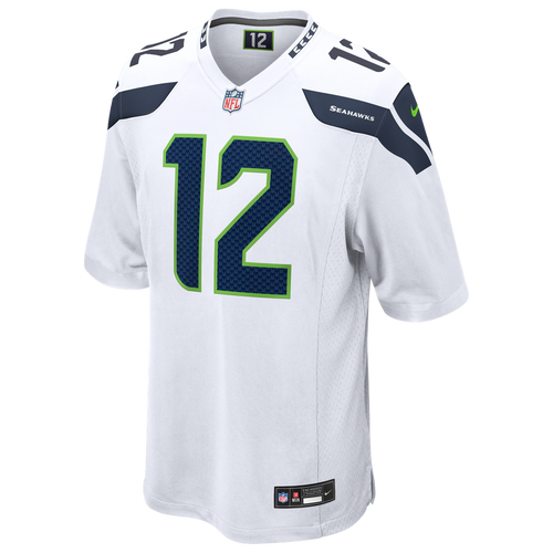 12s Seattle Seahawks Nike Game Jersey - White Official NFL Team Apparel Football Fan Gear