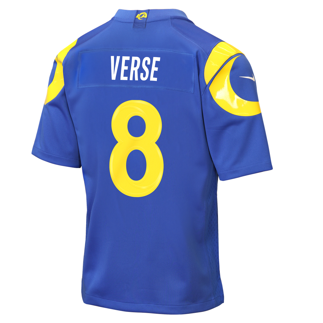 Jared Verse Los Angeles Rams Nike Youth Game Jersey - Royal Official NFL Team Apparel Football Fan Gear