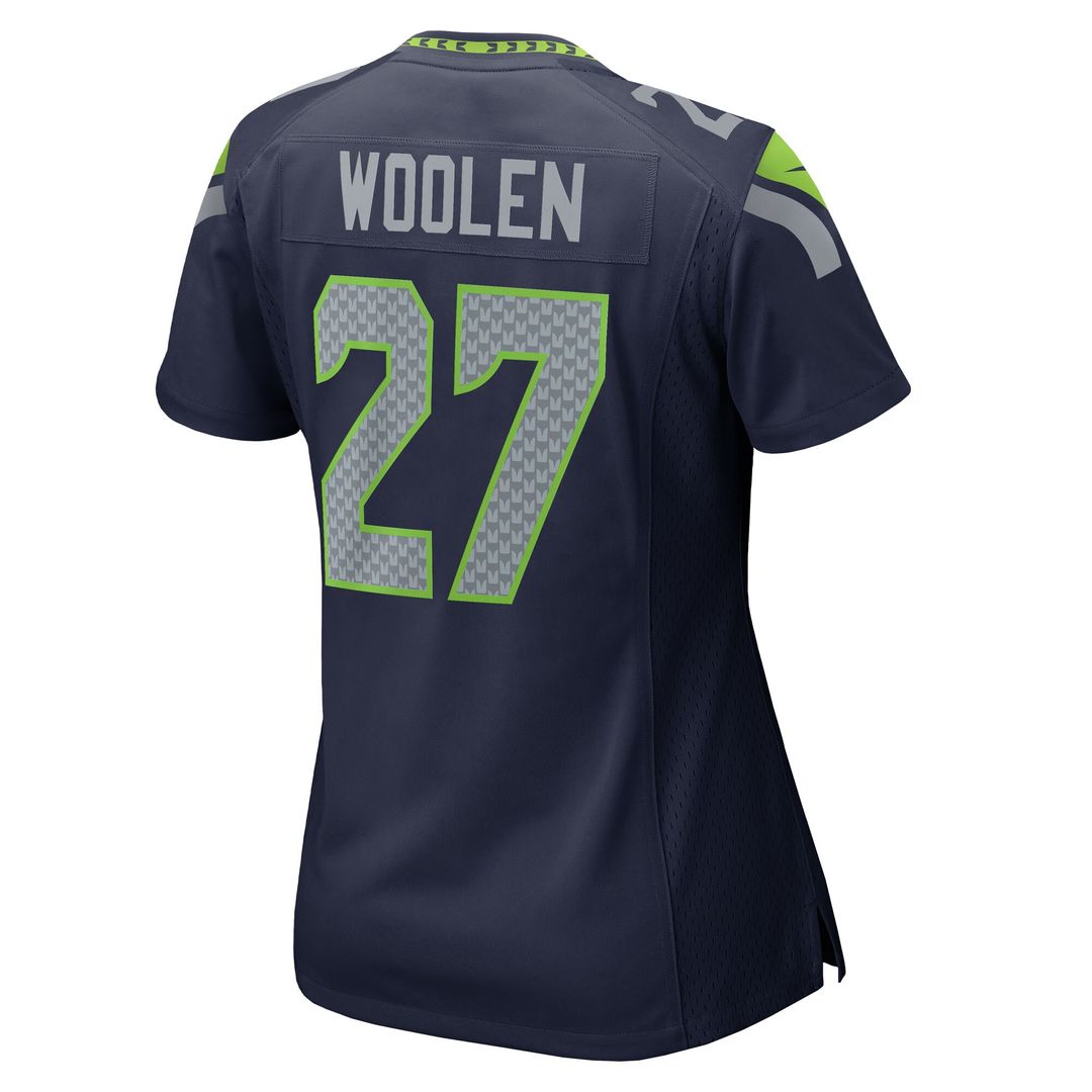 Riq Woolen Seattle Seahawks Nike Women's Team Game Jersey - College Navy Official NFL Team Apparel Football Fan Gear