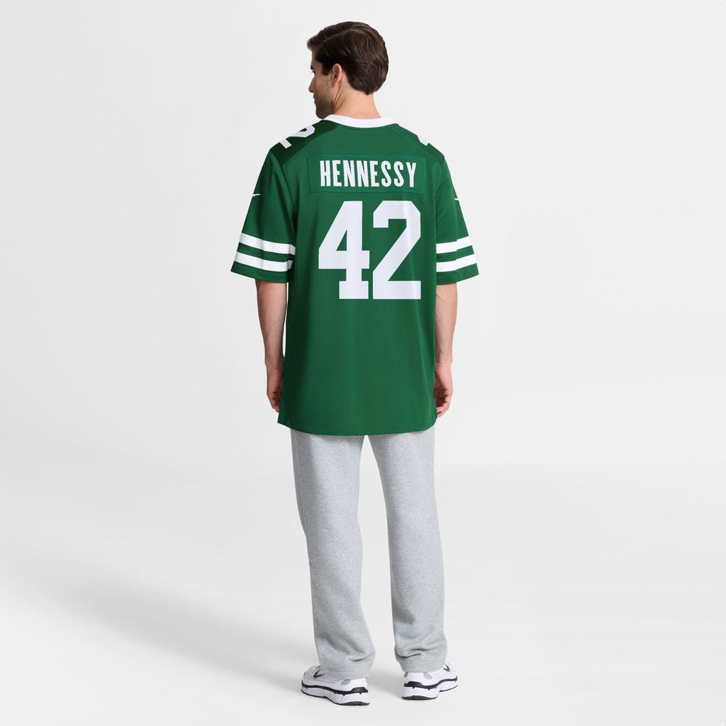 Thomas Hennessy New York Jets Nike Team Game Jersey - Legacy Green Official NFL Team Apparel Football Fan Gear