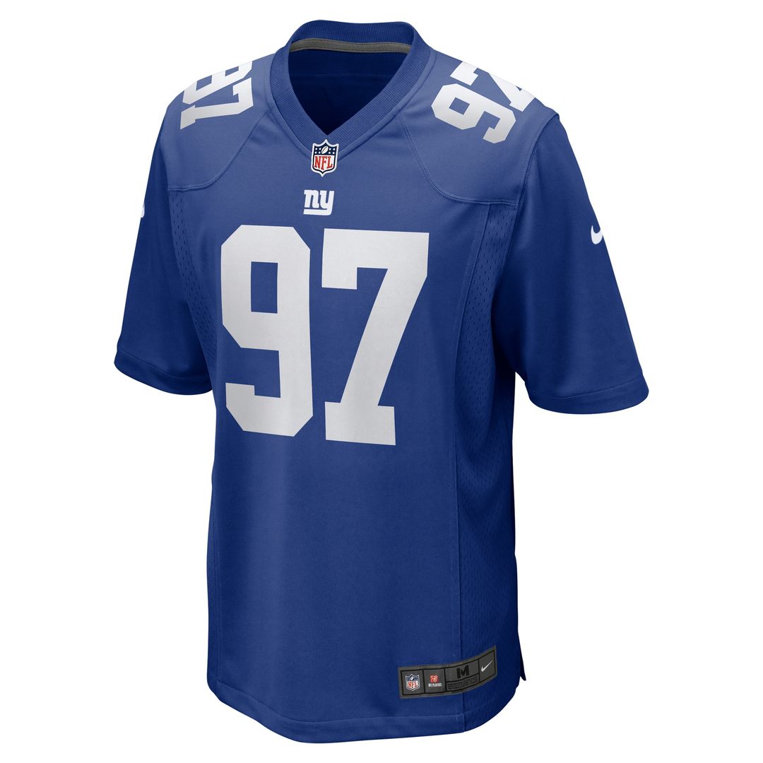 Dexter Lawrence II New York Giants Nike Team Game Player Jersey - Royal Official NFL Team Apparel Football Fan Gear