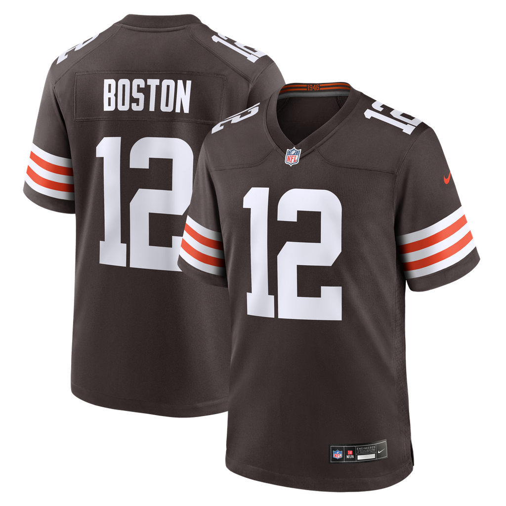 Denzel Boston Cleveland Browns Nike Game Jersey - Brown Official NFL Team Apparel Football Fan Gear