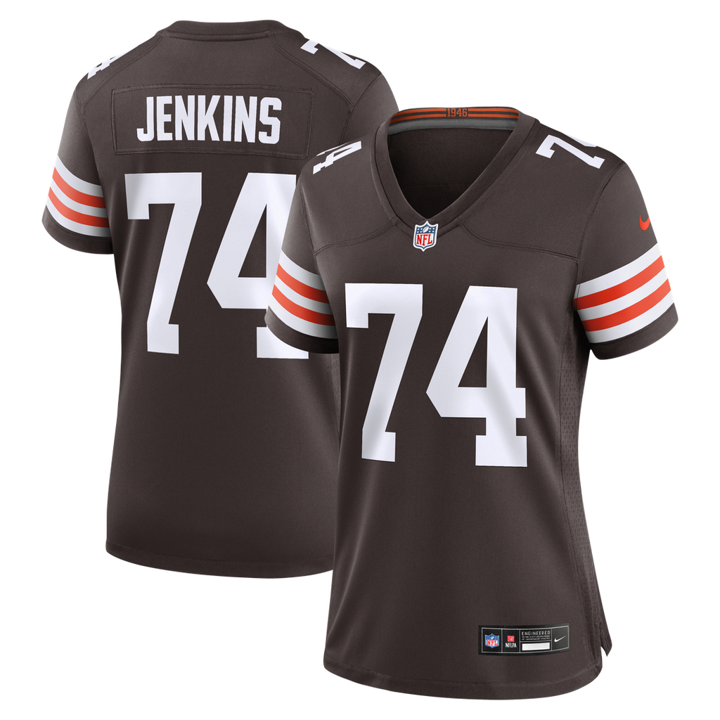 Elgton Jenkins Cleveland Browns Nike Women's Team Game Jersey - Brown Official NFL Team Apparel Football Fan Gear
