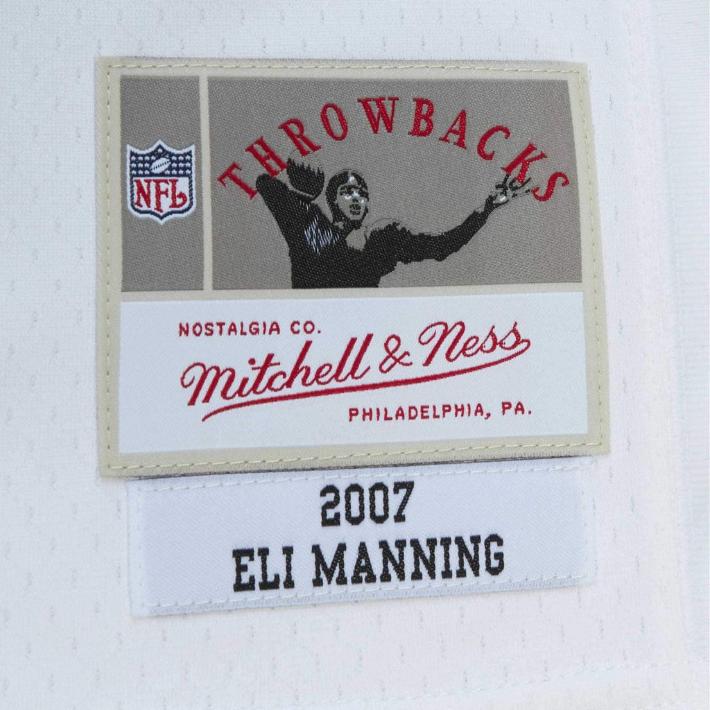 Eli Manning New York Giants Mitchell & Ness Legacy Replica Jersey - White Official NFL Team Apparel Football Fan Gear
