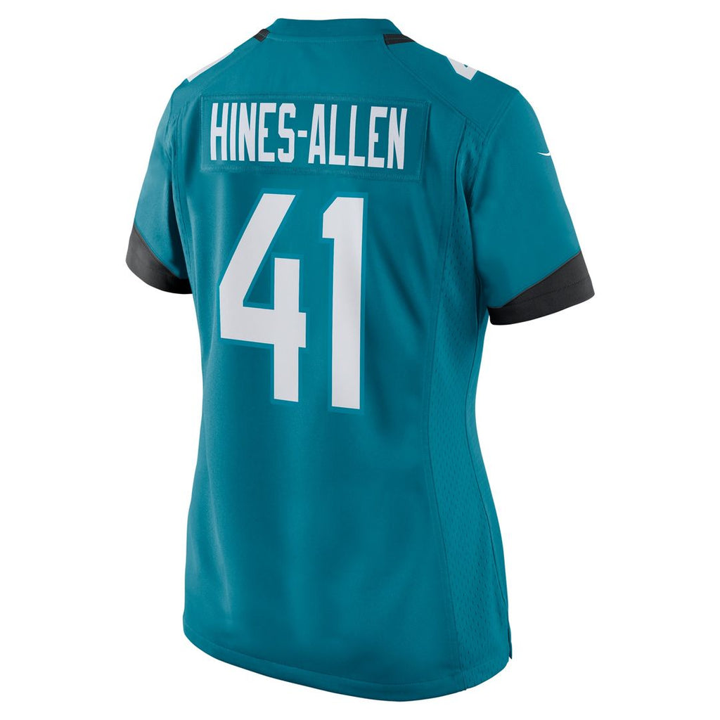 Josh Hines-Allen Jacksonville Jaguars Nike Women's Player Game Jersey - Teal Official NFL Team Apparel Football Fan Gear