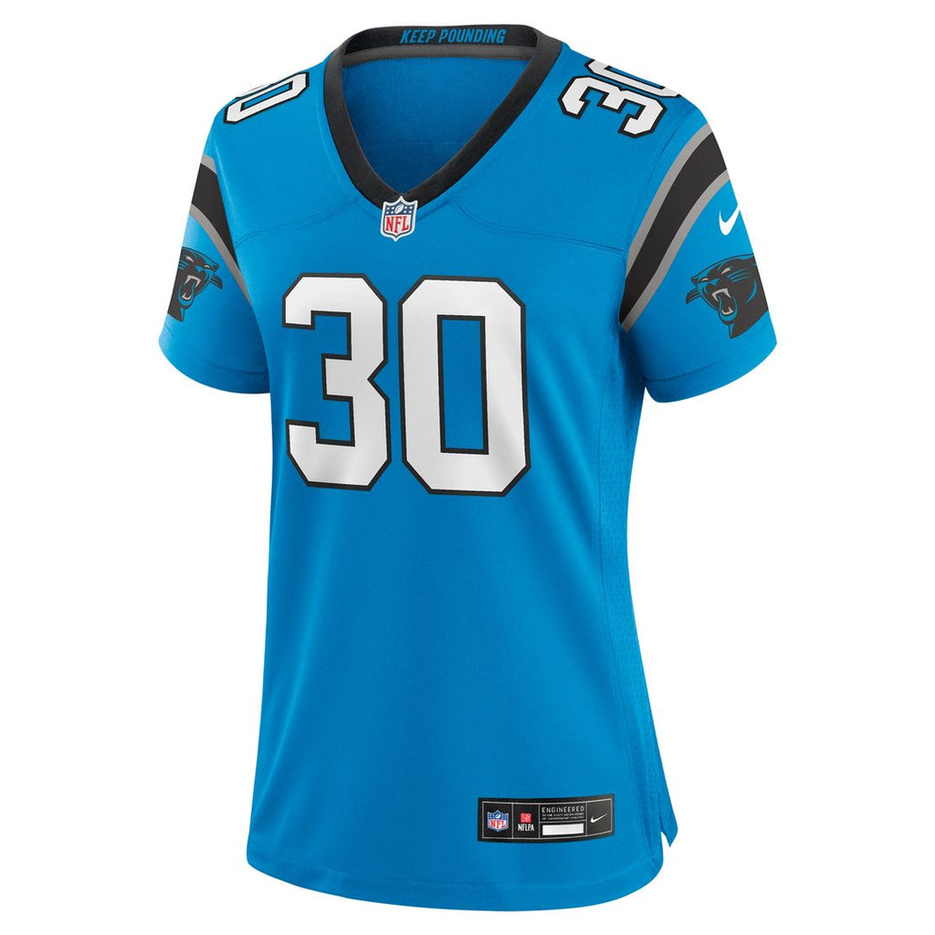 Chuba Hubbard Carolina Panthers Nike Women's Team Game Jersey - Black Official NFL Team Apparel Football Fan Gear