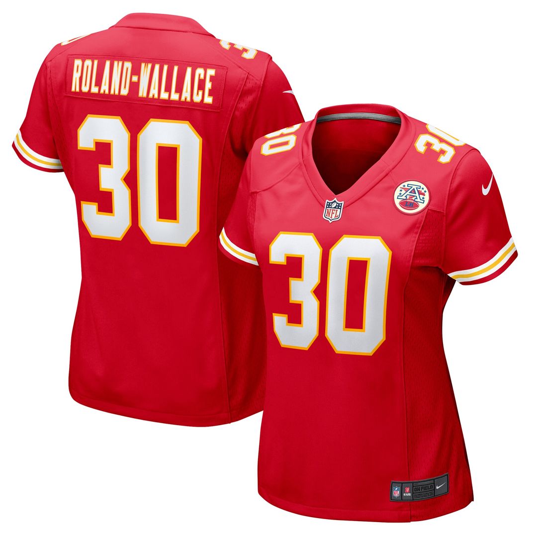 Chris Roland-Wallace Kansas City Chiefs Nike Women's Game Jersey - Red Official NFL Team Apparel Football Fan Gear