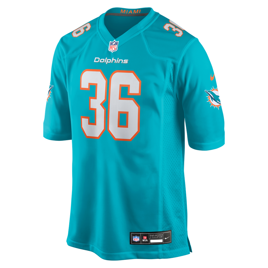 Storm Duck Miami Dolphins Nike Game Jersey - Aqua Official NFL Team Apparel Football Fan Gear