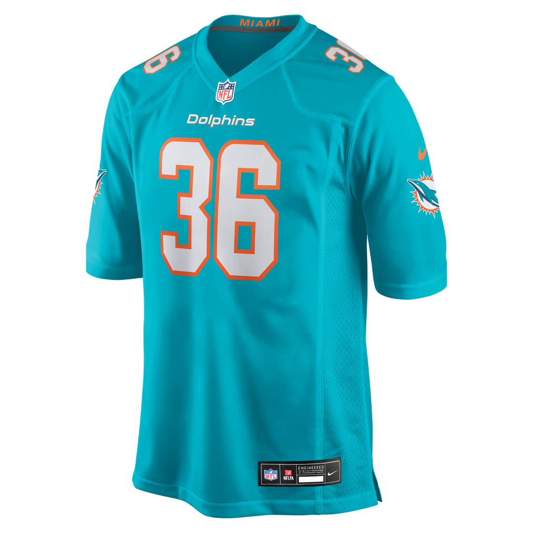 Storm Duck Miami Dolphins Nike Game Jersey - Aqua Official NFL Team Apparel Football Fan Gear