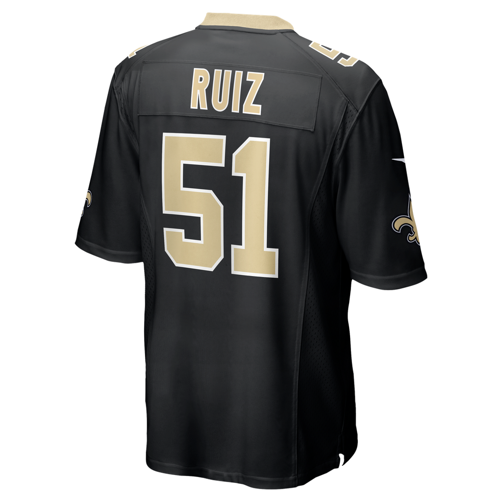 Cesar Ruiz New Orleans Saints Nike Game Jersey - Black Official NFL Team Apparel Football Fan Gear