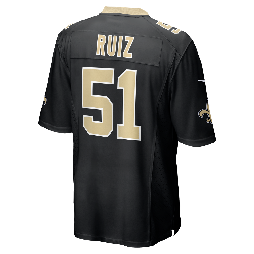Cesar Ruiz New Orleans Saints Nike Game Jersey - Black Official NFL Team Apparel Football Fan Gear