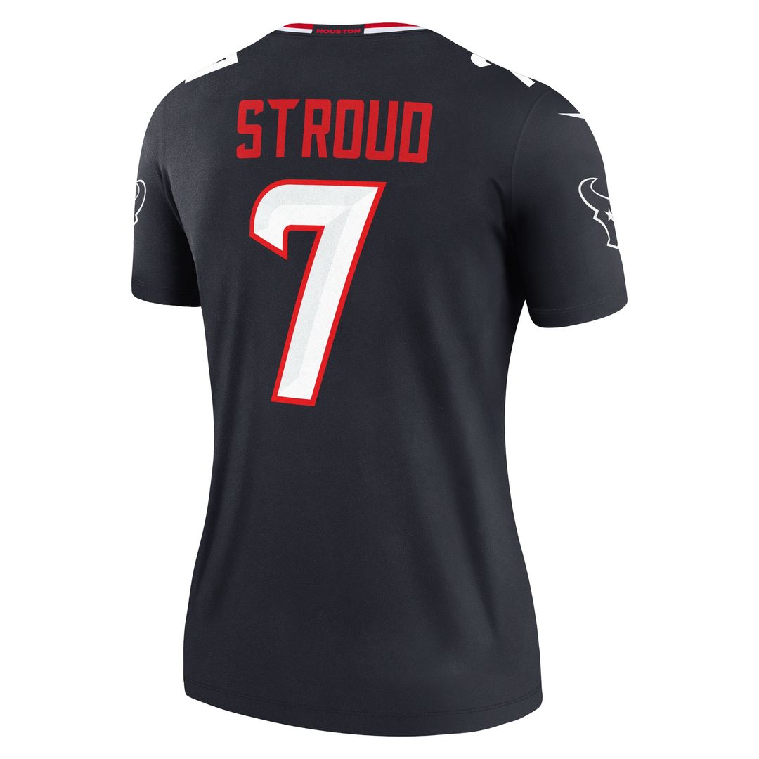 C.J. Stroud Houston Texans Nike Women's Legend Player Performance Top - Navy NFL Fan Gear Popular Style
