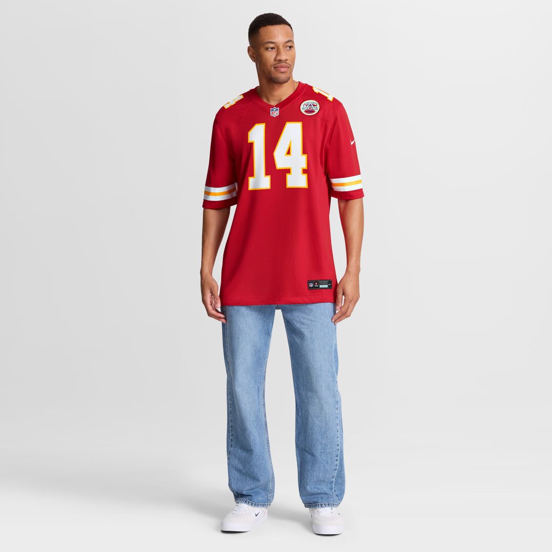 Garrett Nussmeier Kansas City Chiefs Nike Game Jersey - Red Official NFL Team Apparel Football Fan Gear