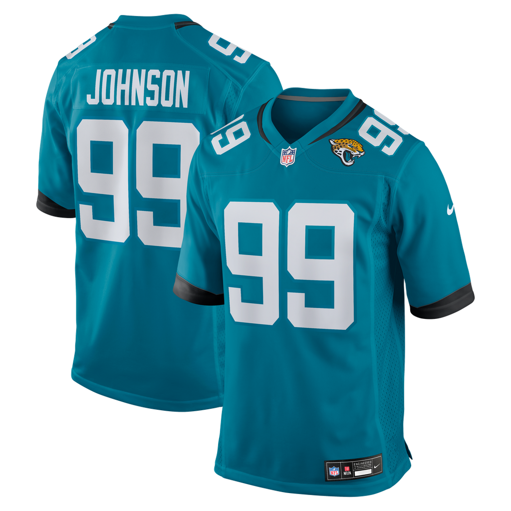 Austin Johnson Jacksonville Jaguars Nike Team Game Jersey - Teal Official NFL Team Apparel Football Fan Gear