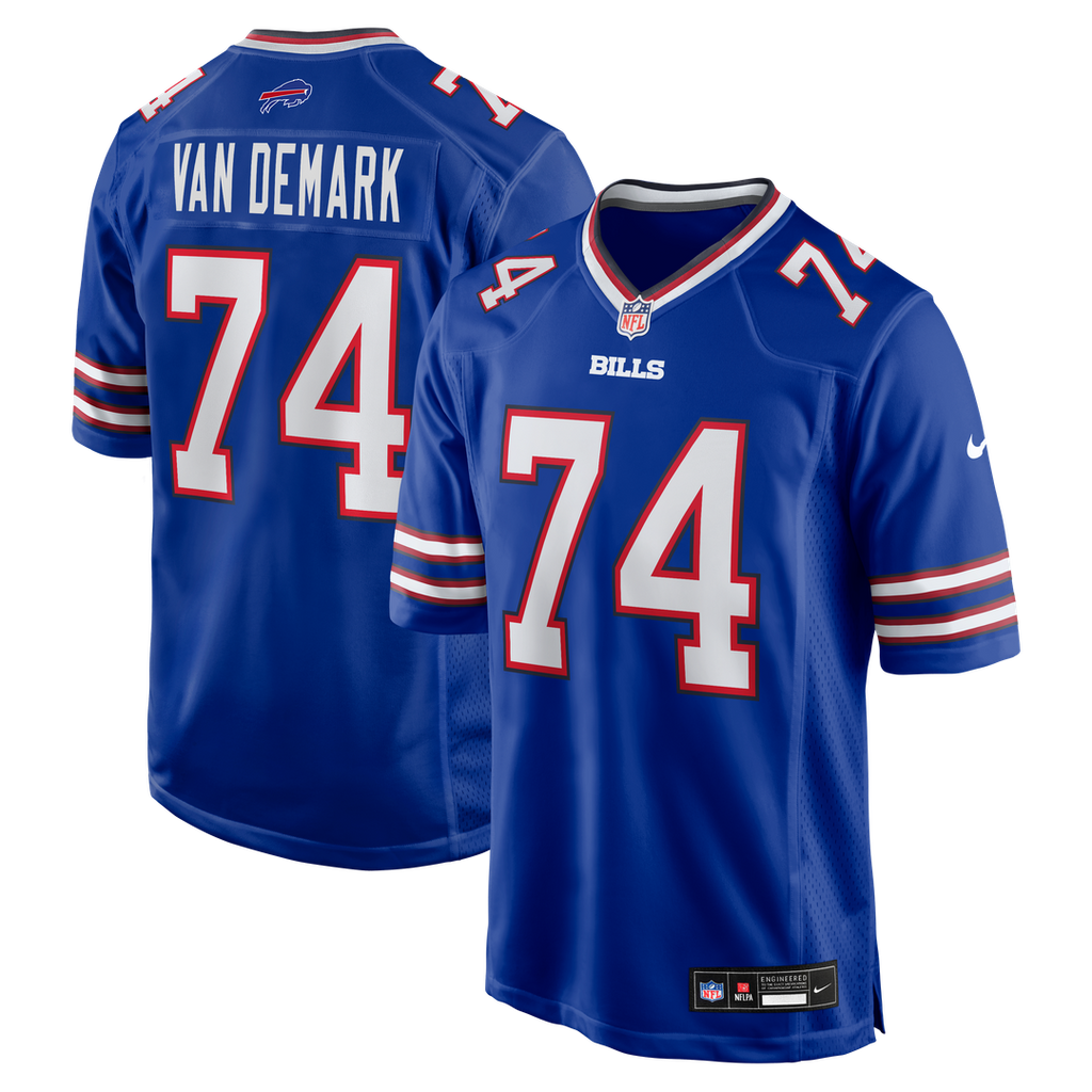 Ryan Van Demark Buffalo Bills Nike Game Player Jersey - Royal Official NFL Team Apparel Football Fan Gear