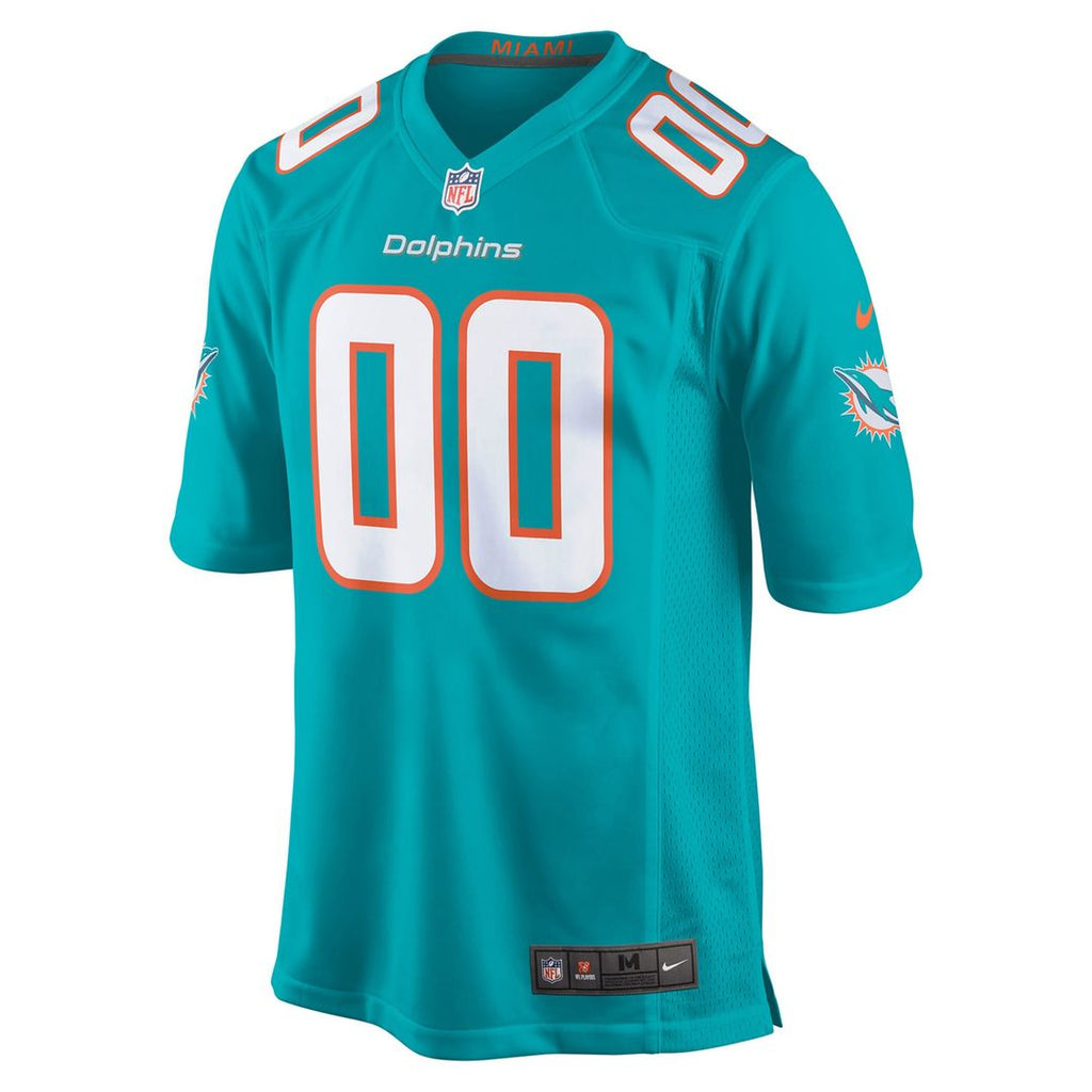 Miami Dolphins Nike Youth Custom Game Jersey - Aqua Official NFL Team Apparel Football Fan Gear