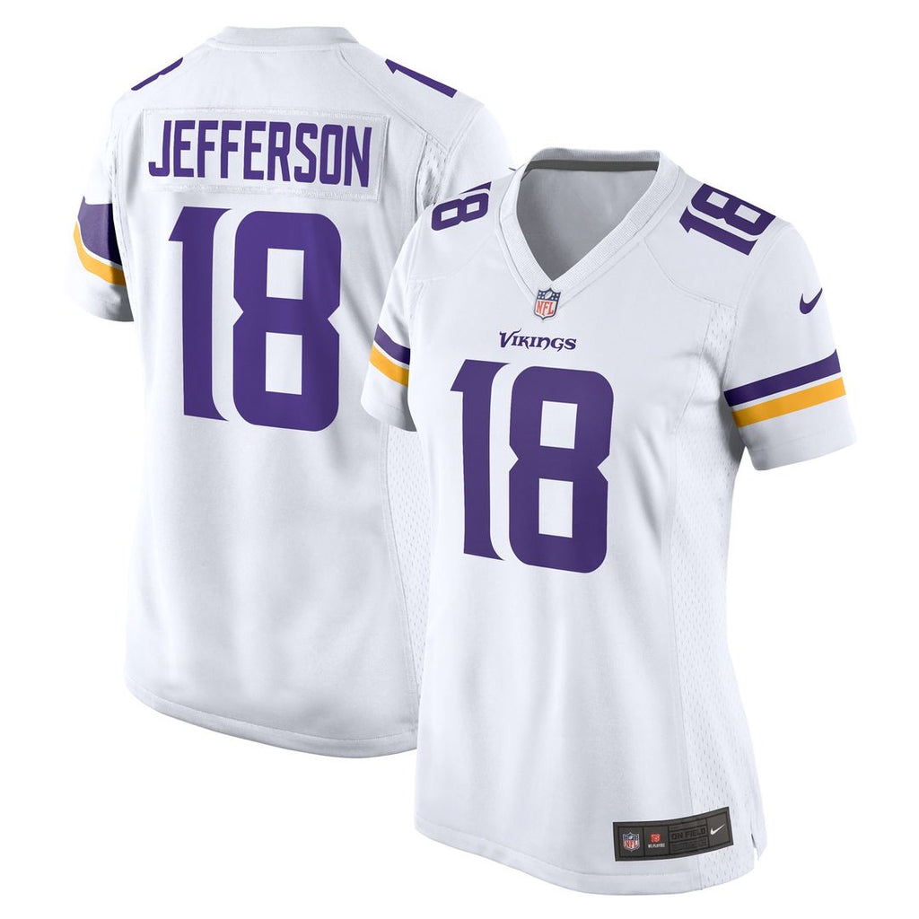 Justin Jefferson Minnesota Vikings Nike Women's Game Player Jersey - White Official NFL Team Apparel Football Fan Gear