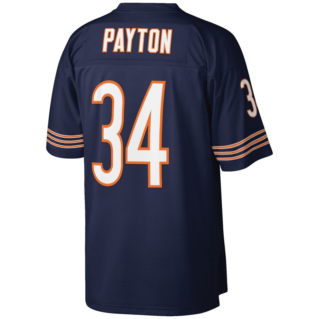 Walter Payton Chicago Bears Mitchell & Ness Big & Tall 1985 Retired Player Replica Jersey - White Official NFL Team Apparel Football Fan Gear