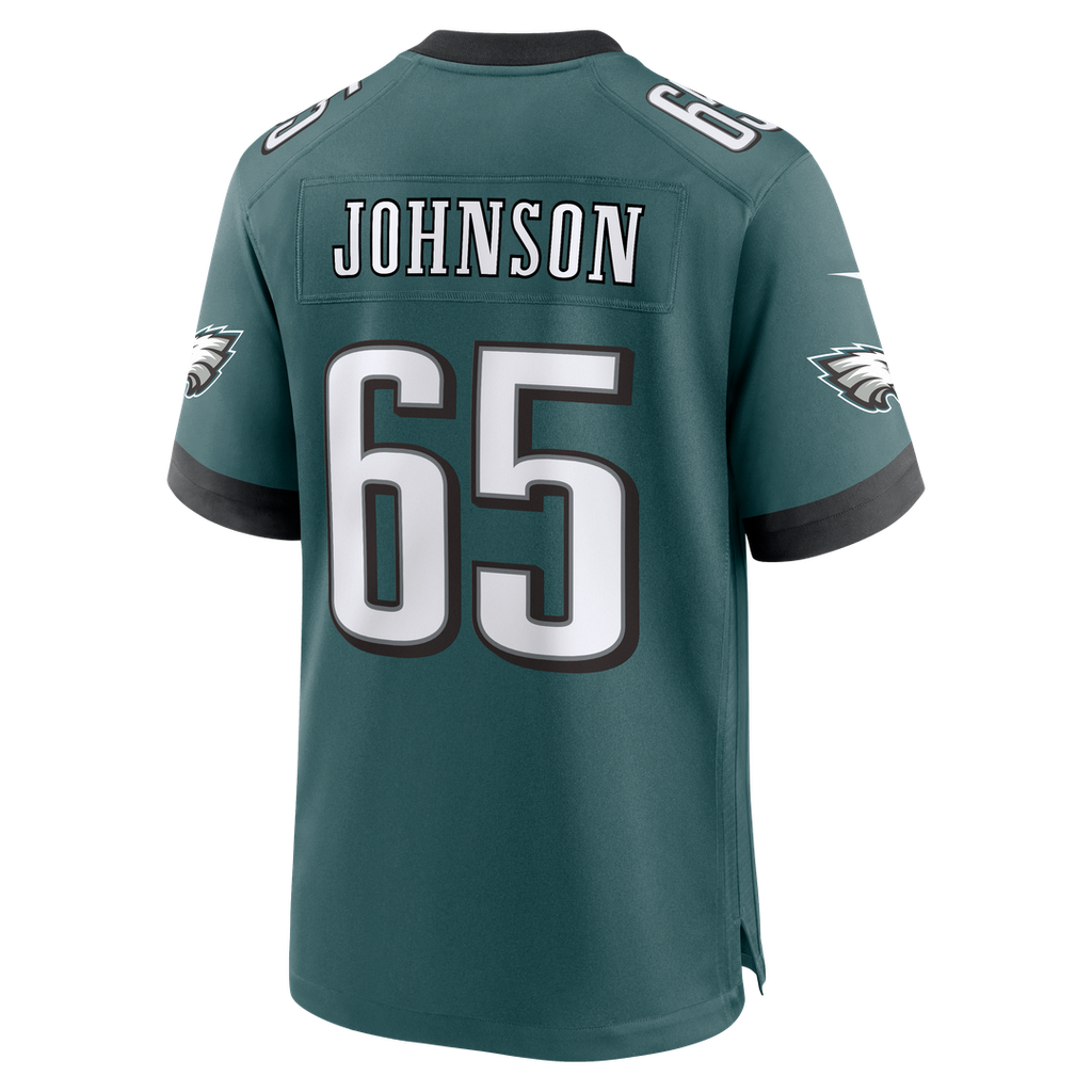 Lane Johnson Philadelphia Eagles Nike Team Game Jersey - Midnight Green Official NFL Team Apparel Football Fan Gear