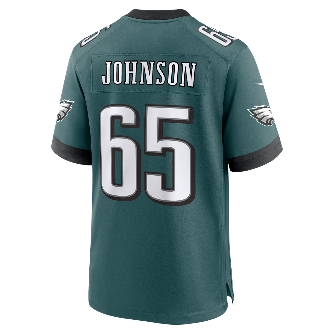Lane Johnson Philadelphia Eagles Nike Team Game Jersey - Midnight Green Official NFL Team Apparel Football Fan Gear