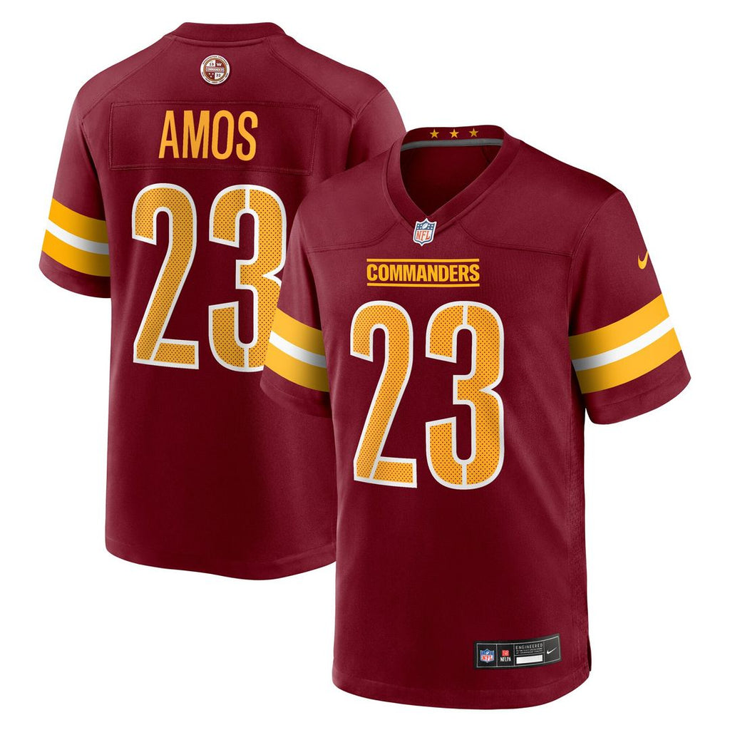 Trey Amos Washington Commanders Nike Team Game Jersey - Burgundy Official NFL Team Apparel Football Fan Gear