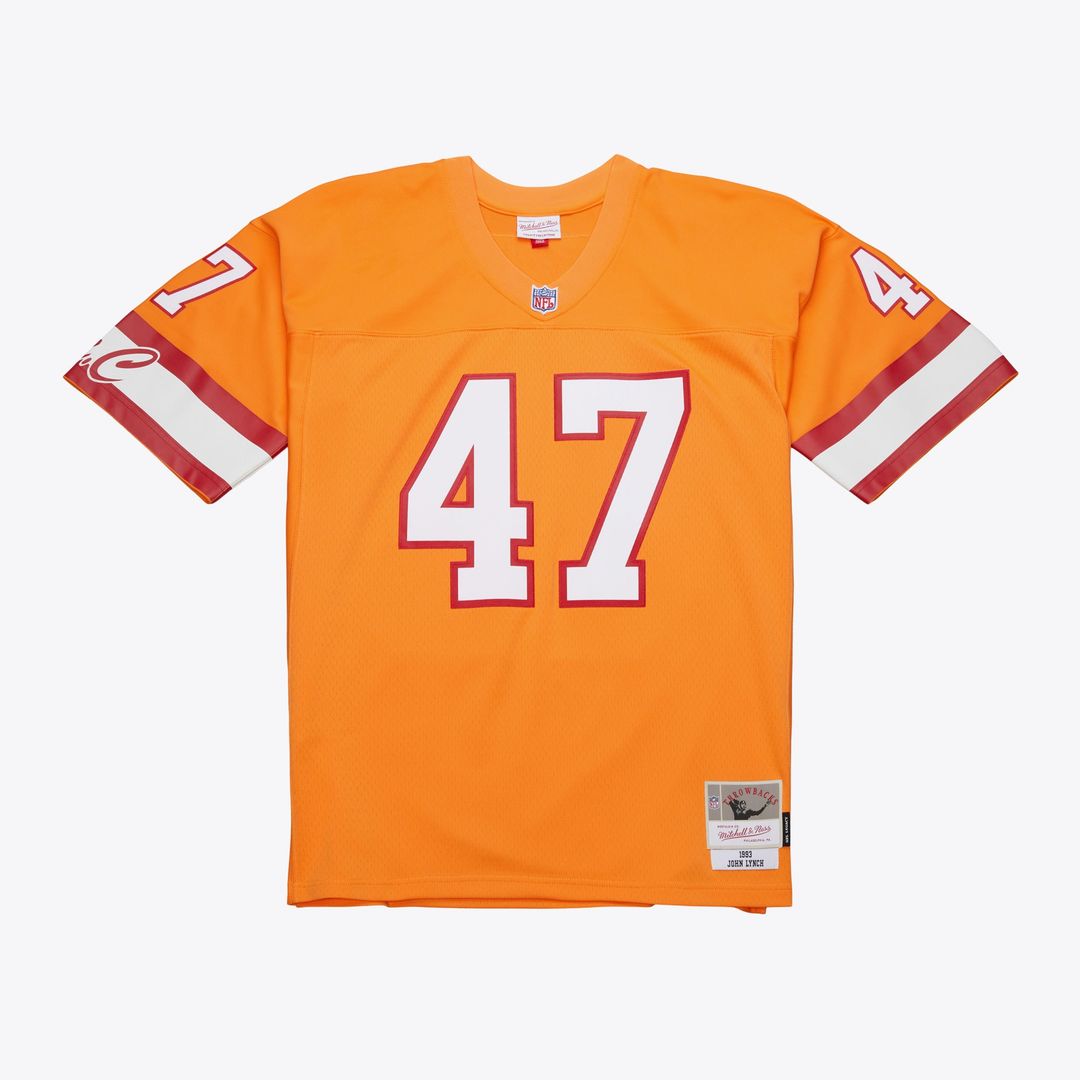 John Lynch Tampa Bay Buccaneers Mitchell & Ness 1993 Legacy Replica Jersey - Orange Official NFL Team Apparel Football Fan Gear