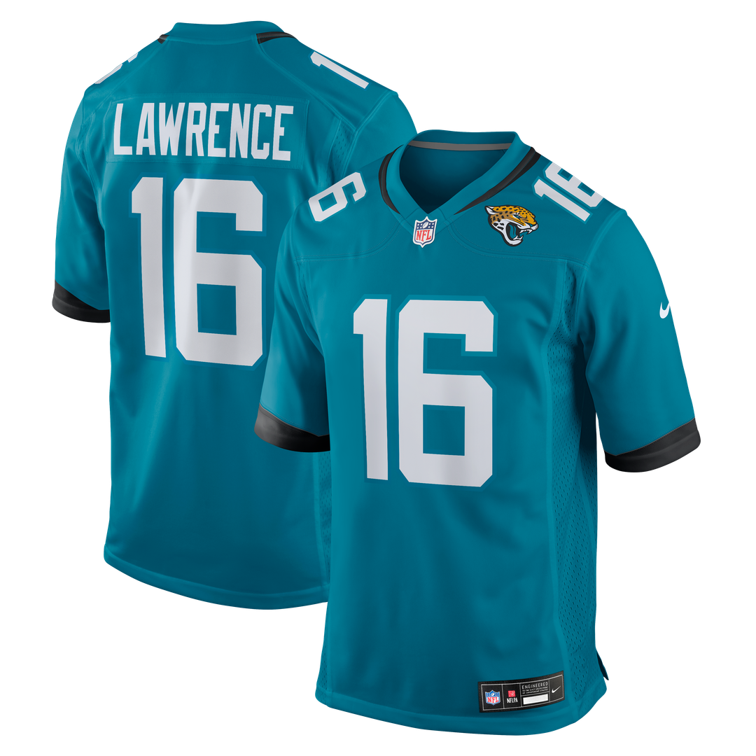 Trevor Lawrence Jacksonville Jaguars Nike Home Game Jersey - Teal Official NFL Team Apparel Football Fan Gear