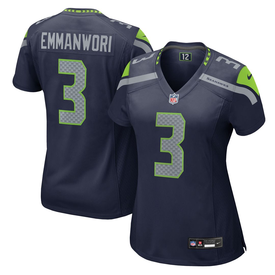 Nick Emmanwori Seattle Seahawks Nike Women's Team Game Jersey - College Navy Official NFL Team Apparel Football Fan Gear
