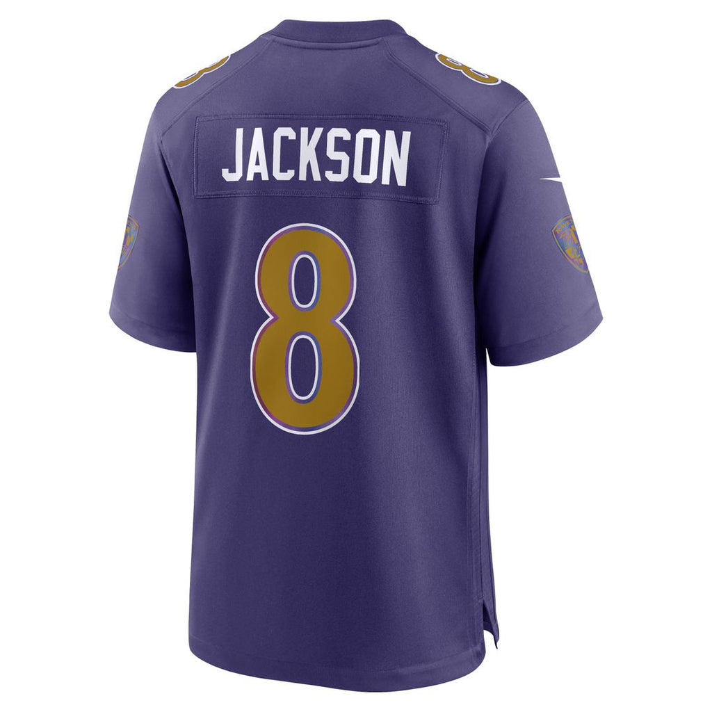 Lamar Jackson Baltimore Ravens Nike Alternate Game Jersey - Purple Official NFL Team Apparel Football Fan Gear