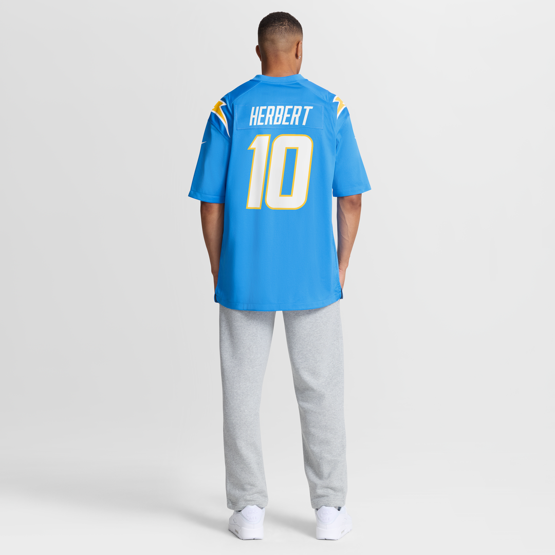 Justin Herbert Los Angeles Chargers Nike Player Game Jersey - Powder Blue Official NFL Team Apparel Football Fan Gear