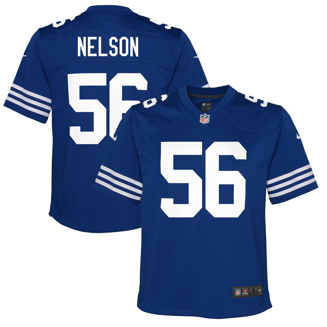 Quenton Nelson Indianapolis Colts Nike Youth Game Jersey - Royal Official NFL Team Apparel Football Fan Gear