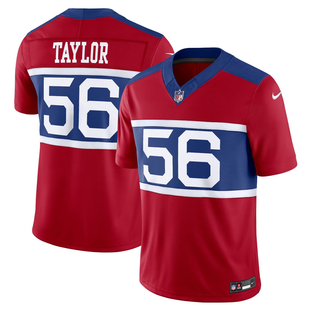 Lawrence Taylor New York Giants Nike Alternate Vapor F.U.S.E. Retired Player Limited Jersey - Century Red Official NFL Team Apparel Football Fan Gear