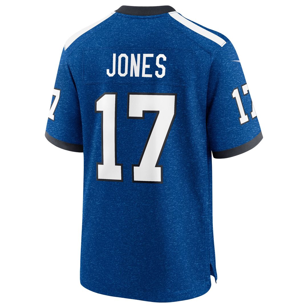 Daniel Jones Indianapolis Colts Nike Alternate 2 Indiana Nights Game Jersey - Heather Royal Official NFL Team Apparel Football Fan Gear