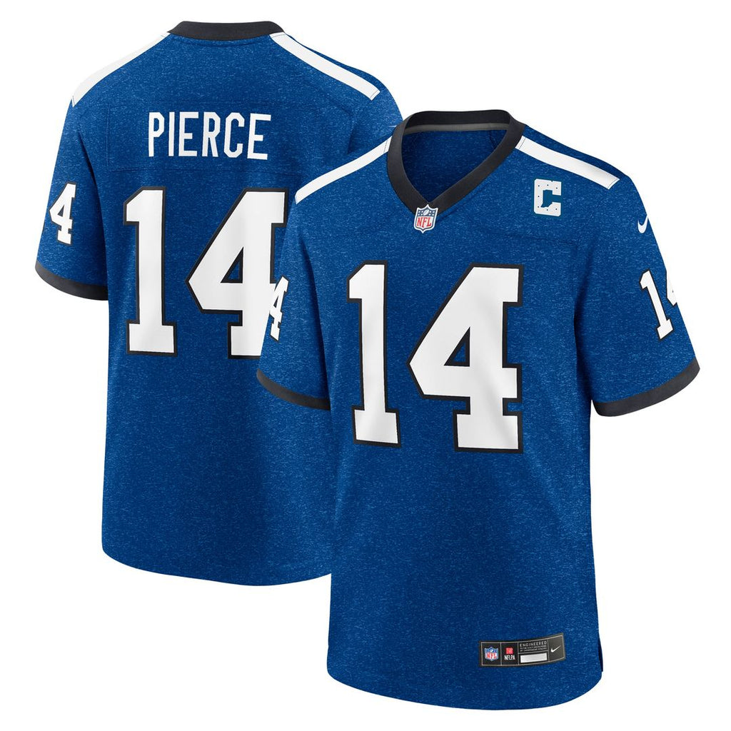 Alec Pierce Indianapolis Colts Nike Alternate Game Jersey - Blue Official NFL Team Apparel Football Fan Gear