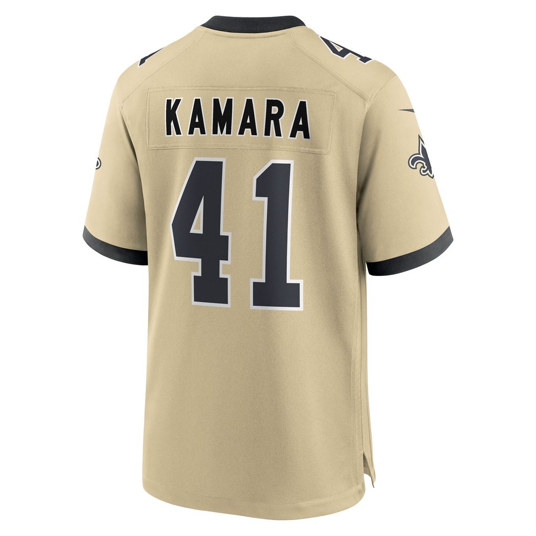 Alvin Kamara New Orleans Saints Nike Youth Gameday Golds Alternate Game Player Jersey - Gold Official NFL Team Apparel Football Fan Gear