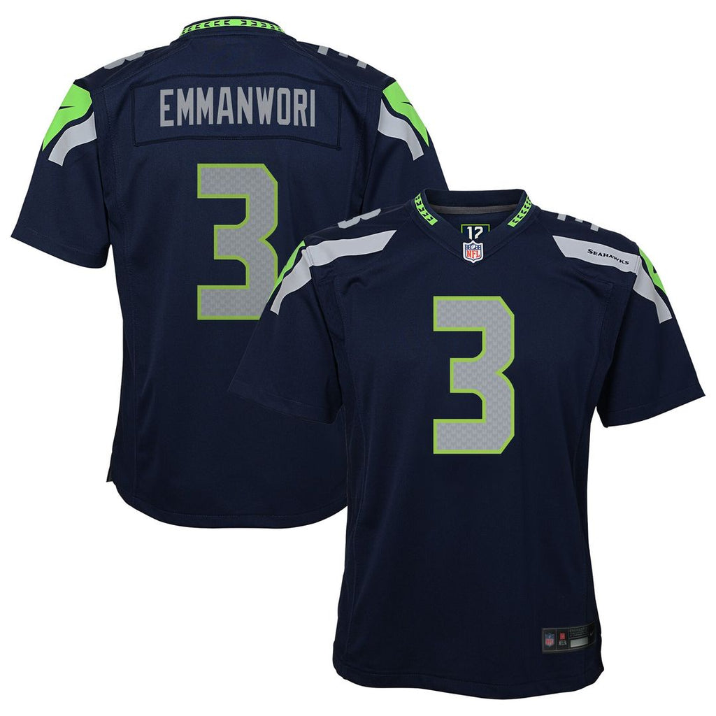 Nick Emmanwori Seattle Seahawks Nike Youth Game Jersey - College Navy Official NFL Team Apparel Football Fan Gear